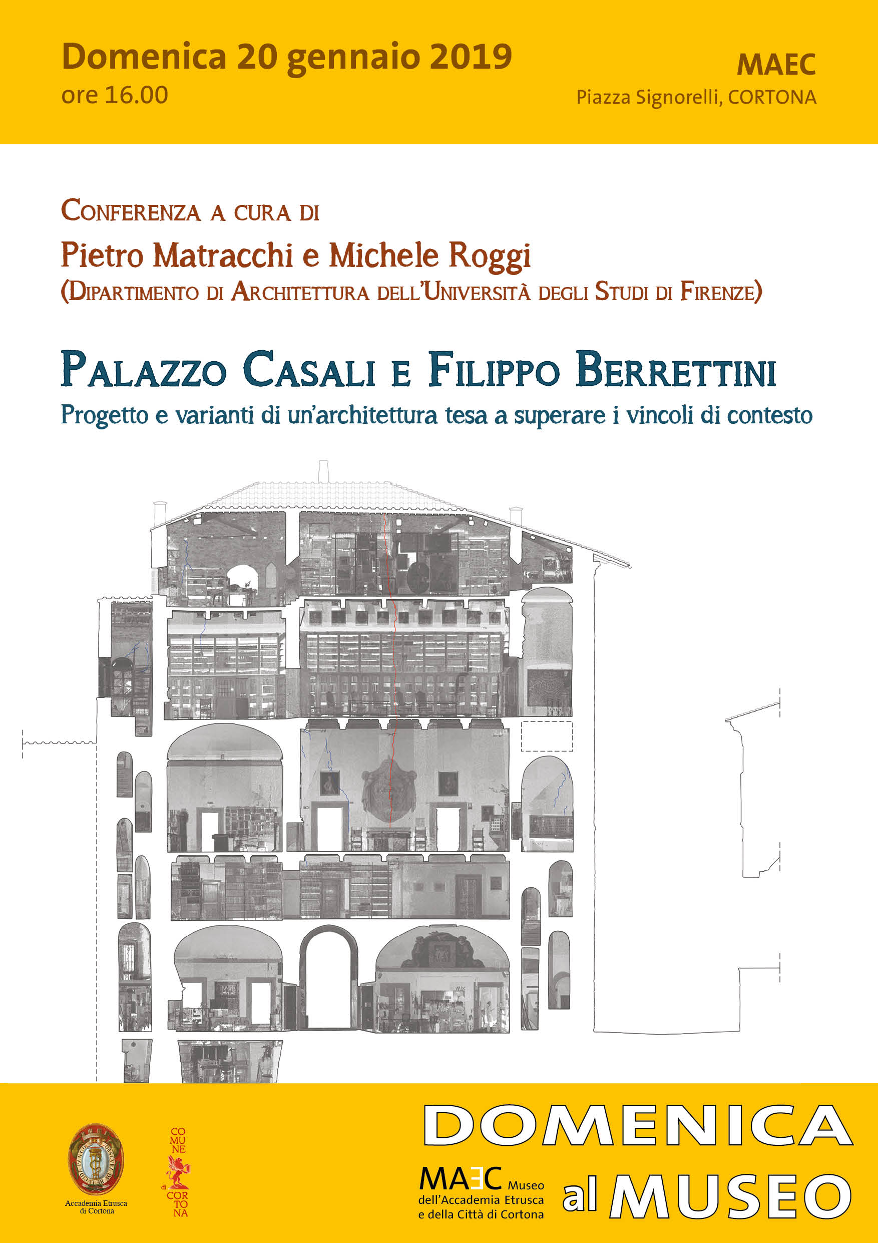 Conferenza architettura palazzo casali