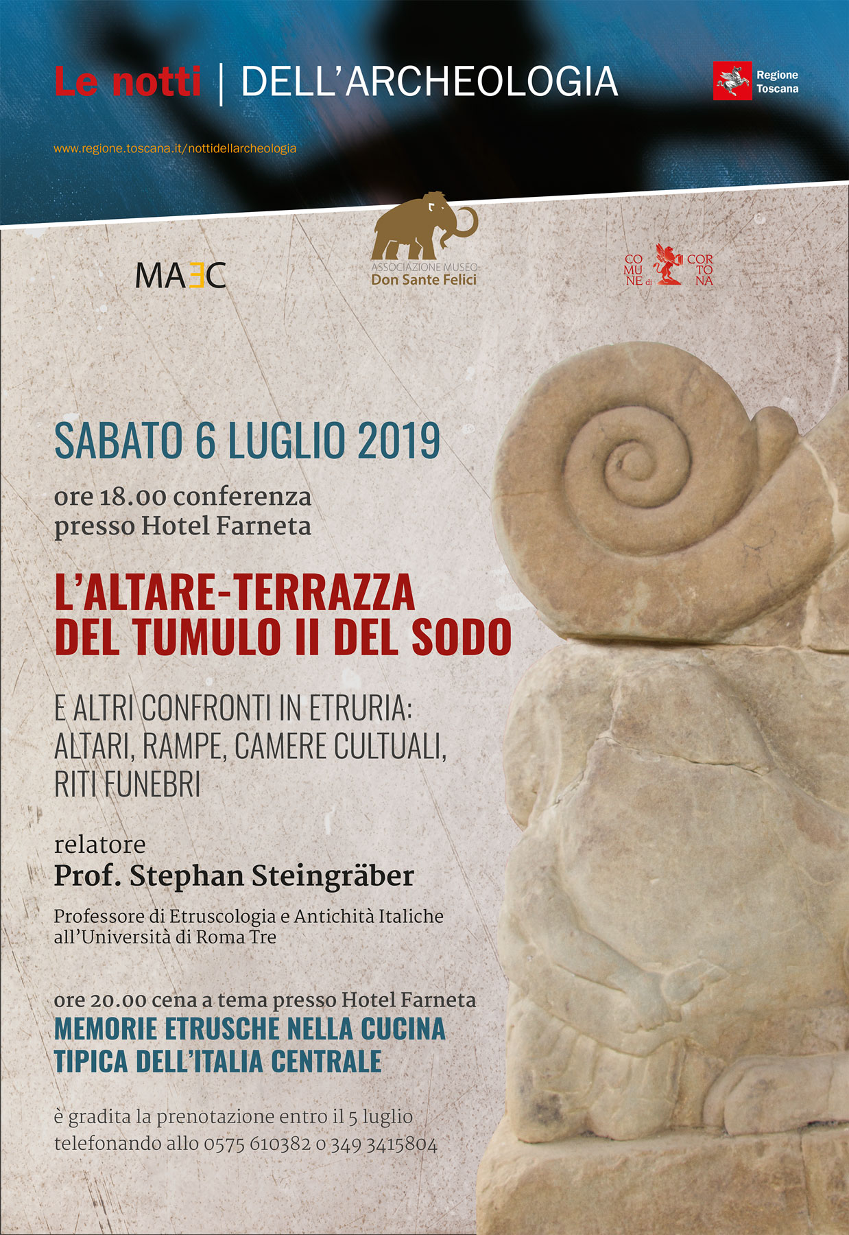 l'altare-terrazza del tumulo II del sodo di Cortona