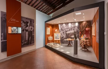 MAEC Cortona collezione permanente dedicata a Severini in cui si ricostruisce il suo atelier