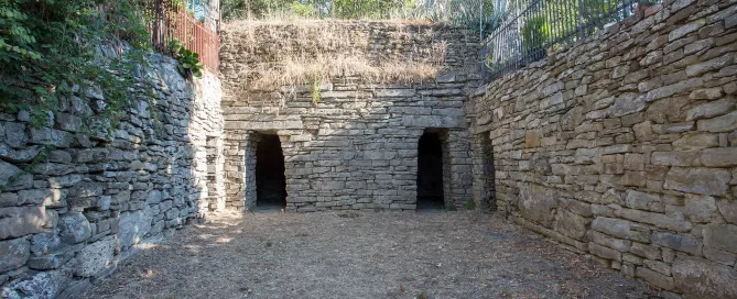 MAEC Cortona itinerari culturali sentiero dei Tre Tumuli Etruschi, il tumulo François a Camucia