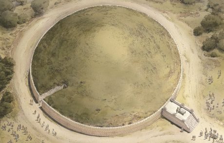 MAEC Cortona Area archeologica del Sodo disegno del Tumulo II