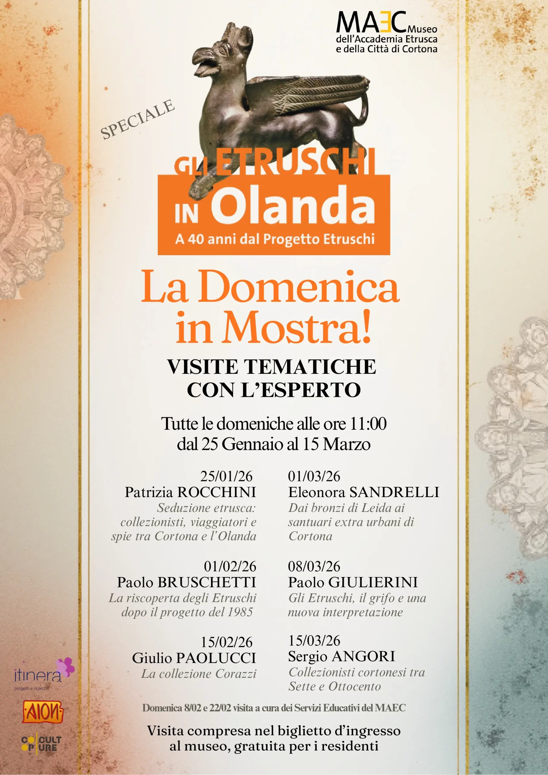 MAEC Cortona visite guidate Gli Etruschi in Olanda. A 40 anni dal Progetto Etruschi