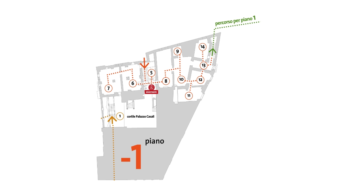 MAEC Cortona mappa piano -1