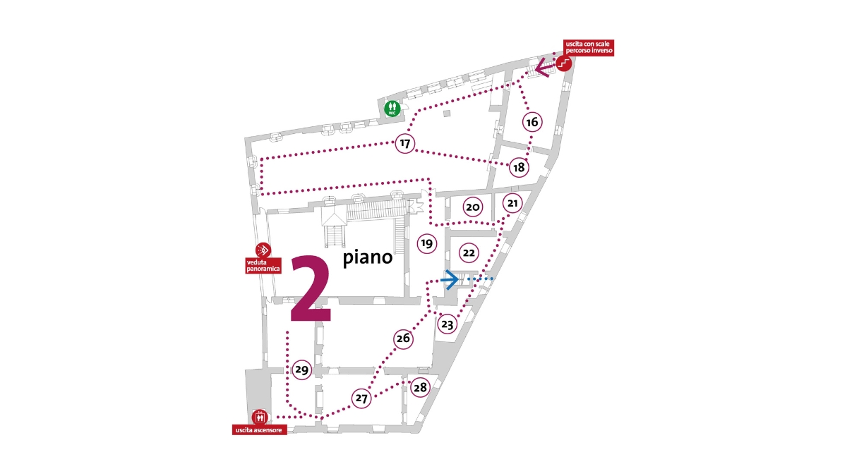MAEC Cortona mappa piano 2