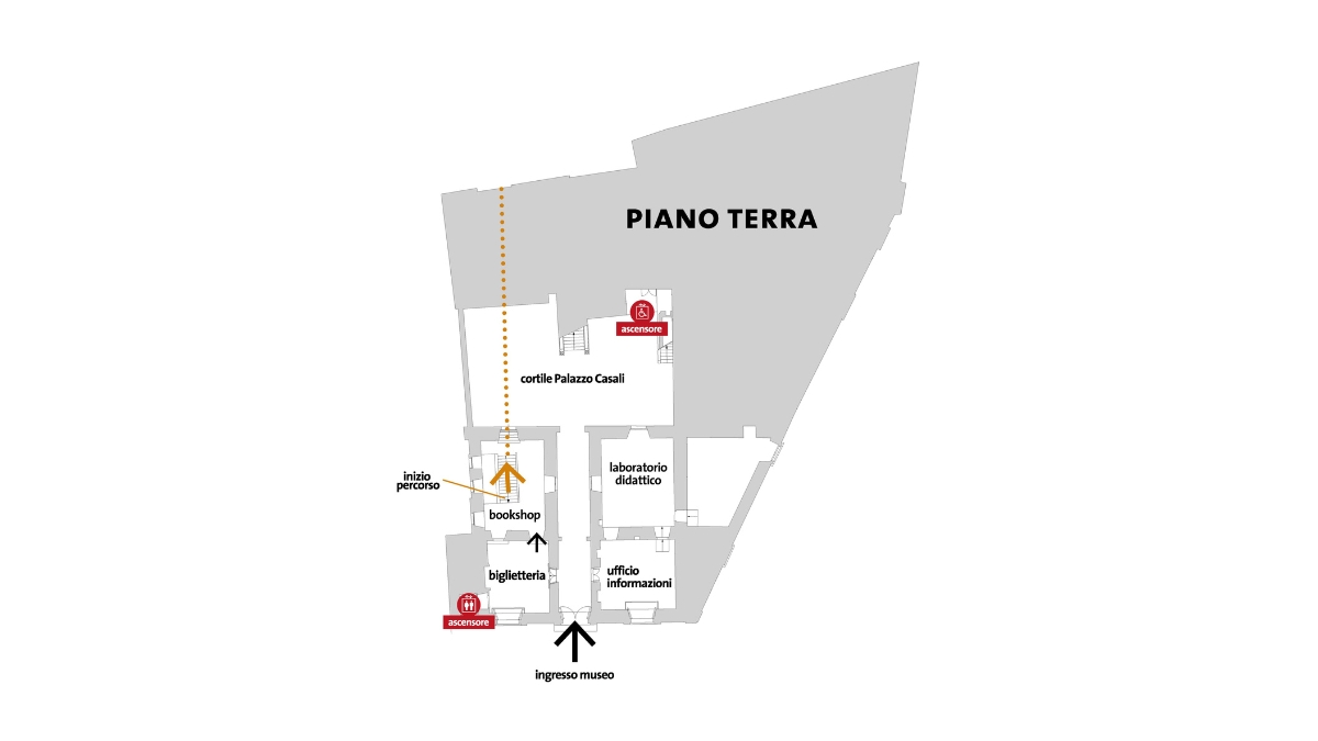 MAEC Cortona mappa piano terra